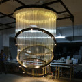 Foyer accrochant décoratif de fibre de verre de grande suspension ronde d&#39;hôtel